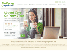 Tablet Screenshot of medspring.com